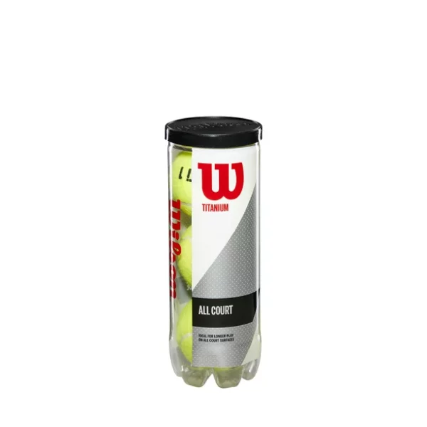 Wilson Titanium All Court Tennis Balls, 3 Ball Can