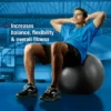 SPRI Weighted Stability Exercise Ball, 65CM, Grey
