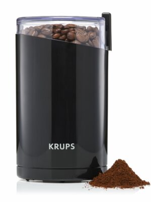 KRUPS Fast Touch Electric Coffee and Spice Grinder With Stainless Steel Blades, Black