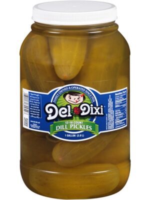 Del Dixi® Dill Pickles 12-16 Count 1 gal. Plastic Jar