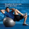 SPRI Weighted Stability Exercise Ball, 65CM, Grey