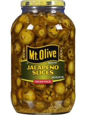 Mt. Olive Jalapeno Slices, 64 fl oz