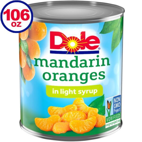 Dole Mandarin Oranges in Light Syrup, 106 oz Can
