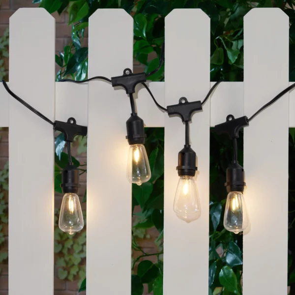 Better Homes & Gardens 15-Count Shatterproof Edison Bulb Outdoor String Lights