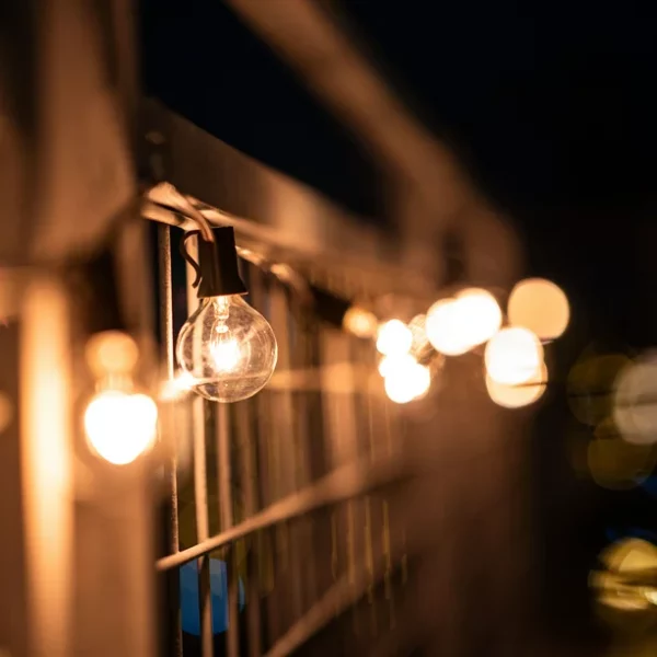 Better Homes & Gardens 20-Count Clear Glass Globe G40 Bulbs Outdoor String Lights