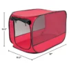 Vibrant Life 32" x 19.5" Medium Single Door Lightweight Collapsible Soft Sided Pop Open Indoor Outdoor Travel Dog Kennel, Carrying Case for Travel, Suitable for Dogs/Cats/Rabbits/Pets