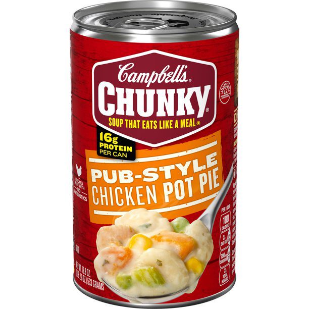 Campbell's Chunky Soup, Pub-Style Chicken Pot Pie Soup, 18.8 Ounce Can