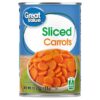 Great Value Canned Sliced Carrots, 14.5 oz Can
