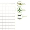Mainstays Gold Nonstick 16" x 11" Cooling Rack, Baking Rack