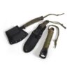 Ozark Trail 6 Piece Paracord Handle Camping Survival Tool Kit with 5" Fixed Knife, 4" Hatchet, 300-Lumen Flashlight and Fire Rod