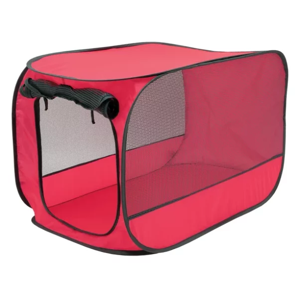 Vibrant Life 32" x 19.5" Medium Single Door Lightweight Collapsible Soft Sided Pop Open Indoor Outdoor Travel Dog Kennel, Carrying Case for Travel, Suitable for Dogs/Cats/Rabbits/Pets