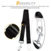 TSV 2 Pcs Adjustable Pet Dog Cat Car Seat Belt Safety Leads Vehicle Seatbelt Harness, Made from Nylon Fabric, Black