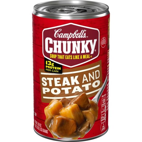 Campbell's Chunky Soup, Steak & Potato Soup, 18.8 Ounce Can