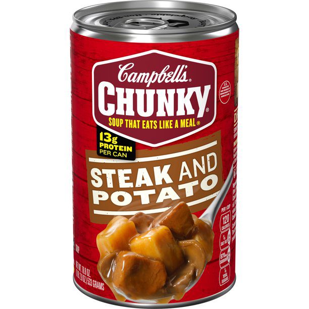 Campbell's Chunky Soup, Steak & Potato Soup, 18.8 Ounce Can