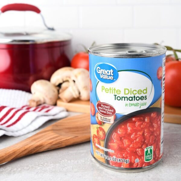 Great Value Petite Diced Tomatoes in Tomato Juice, 14.5 Oz
