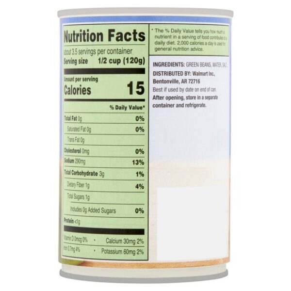 Great Value Canned French Style Green Beans, 14.5 oz Can