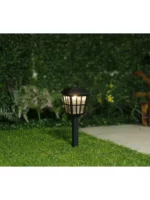 Mainstays Solar Powered Black Square Design LED Path Light, 5 Lumens