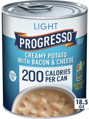 Progresso Light, Creamy Potato With Bacon and Cheese Soup, Gluten Free, 18.5 oz