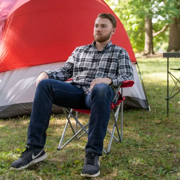 Ozark Trail Camping Chair, Red