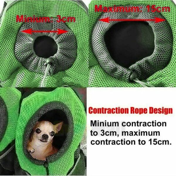 Gonex Pet Backpack Carrier Bleathable Mesh Dog Shoulder Bag Cat Chest Bag,6 Colors,S/L